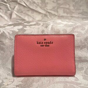 Kate Spade New York Pink Leather Bifold Wallet
